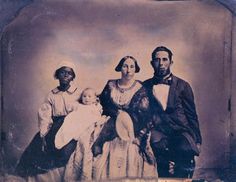 Domestic Slave with Planters Family, Virginia ca 1859-64