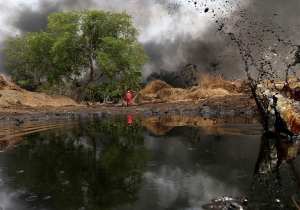 Shell oil pollution Niger Delta Agence France Presse