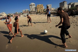 gaza children beach