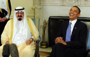 President Obama meets with Saudi King Abdullah