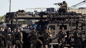 Militarized police forces in Ferguson, Missouri. Source Reuters.