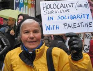 Holocaust survivor in solidarity with Palestine