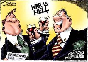 War is Money. Cartoon by Combs.