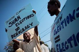 protests-against-clinton-in-haiti-photo-source-nyt